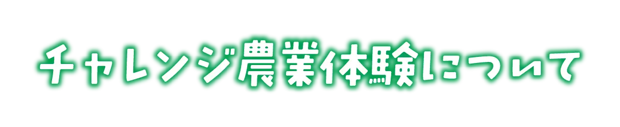 チャレンジ農業体験について